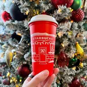 NEW Starbucks Christmas 2025 Red Cup Day 16oz Xmas Holiday Reusable Coffee Lot o
